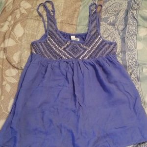 Aeropostale embroidery sleeveless top